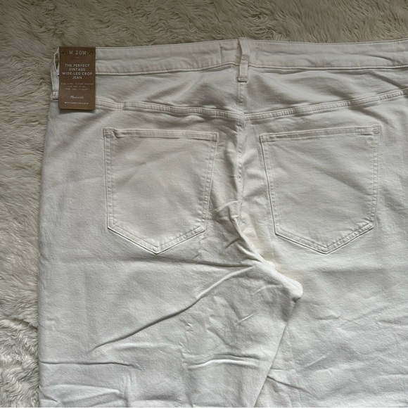 Madewell Jeans The Plus Perfect Vintage Wide-Leg Crop Tile White 20W NWT New - Picture 8 of 14